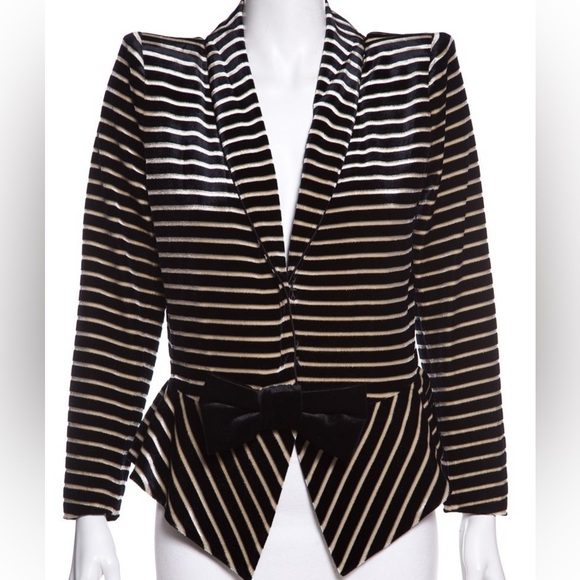 Giorgio Armani Evening Jacket Black Velvet size 8